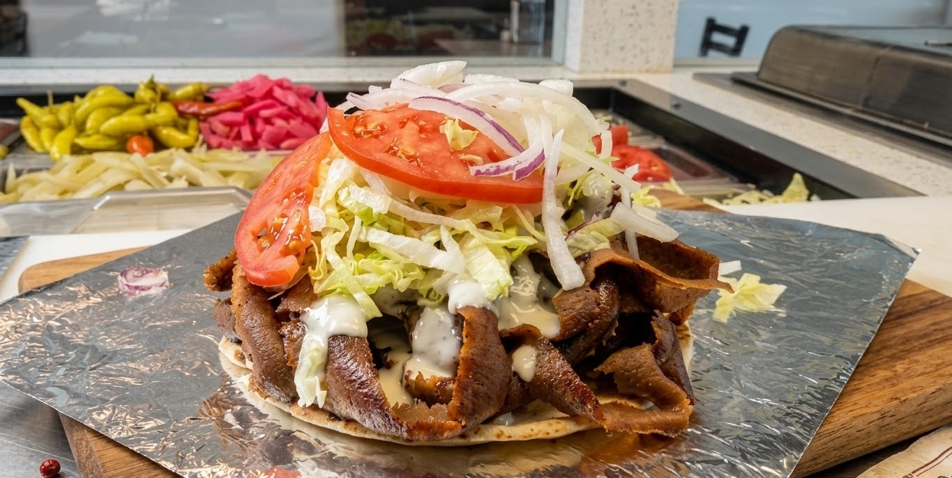 Super donair wrap at Donair and Shawarma House Sherwood Park
